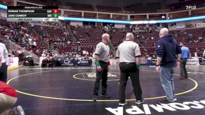 215 lbs 3rd Place - Roman Thompson, Central Catholic vs Jake Conroy, Ringgold