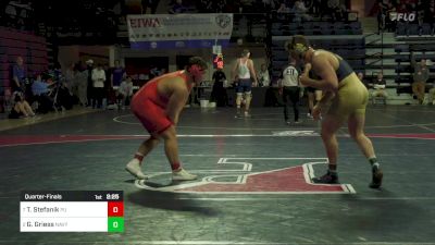 285 lbs Quarterfinal - Travis Stefanik, Princeton vs Grady Griess, Navy