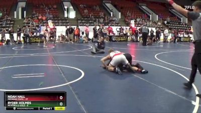 155 lbs Round 1 (4 Team) - Ryder Holmes, MI Pitbulls Gold vs Noah Hall, Michigan Mafia