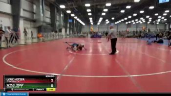 72 lbs Round 5 - Lyric Hetzer, Team Ohio vs Wyatt Wolf, Crass Trained