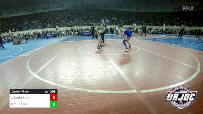 64 lbs Quarterfinal - Lincoln Laskey, R.A.W. vs Britney Turdo, Texas Elite Wrestling