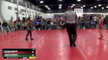 65 lbs Round 2 (8 Team) - Jordan Skodak, Dundee Wrestling (MI) vs Jacob Morrow, Legacy Red