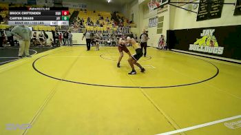 132 lbs Consi Of 4 - Brock Crittenden, Sequoyah Tahlequah JH vs Carter Grass, Jay Junior High