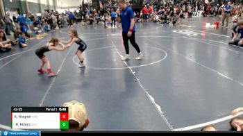 42-53 lbs Quarterfinal - Rose Myers, Kearney Matcats vs Afton Wagner, Franklin Fylers