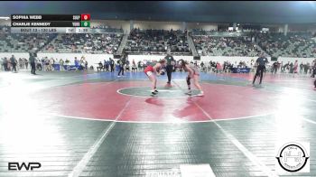 130 lbs Final - Sophia Webb, Sulphur vs Charlie Kennedy, Yukon MS Girls
