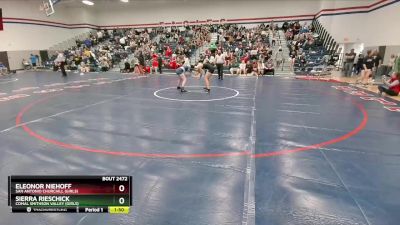 120 lbs Cons. Round 3 - Sierra Rieschick, Comal Smithson Valley (Girls) vs Eleonor Niehoff, San Antonio Churchill (Girls)