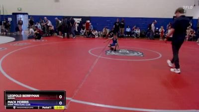 56 lbs Cons. Round 1 - Leopold Berryman, Suples vs Mack Morris, Hawk Wrestling Club