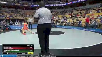 125 lbs Quarterfinal - Talia Lee, Webster Groves vs Marissa Sanabria, Holt