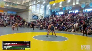 126 lbs Semifinal - Drew Pratt, Tower Hill Hs vs Cameron Davis Jr., Salesianum