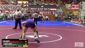 3-2-1A 190 Champ. Round 1 - Kaiden Bliss, Wakeeney-Trego Community vs Ian Smith, Hoisington