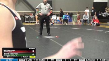 73 lbs Round 2 (4 Team) - Brynn Engel, Badger Girls vs Destini Watson, FEWTeamIA Purple