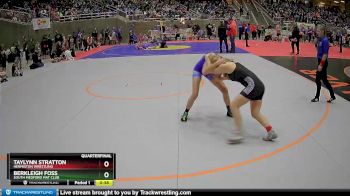 110 lbs Quarterfinal - Taylynn Stratton, Hermiston Wrestling vs Berkleigh Foss, South Medford Mat Club