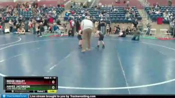 51 lbs Semifinal - Ridge Higley, Juab Wrestling Club vs Hayes Jacobson, Juab Wrestling Club