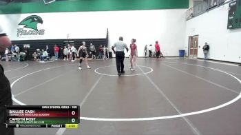 105 lbs Quarterfinal - Camdyn Post, Great Bend Wrestling Club vs Baillee Cash, Terminator Wrestling Academy