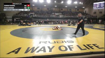 126 lbs Consi Of 16 #2 - Damian Manna, McDonogh vs Ryan Horner, Peddie School