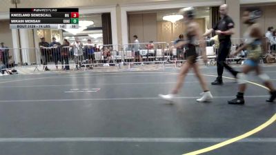 74 lbs Consi Of 4 - Kneeland Senescall, Big Cat Wrestling vs Mikaih Mensah, Coast Wr Ac