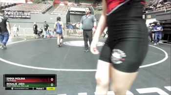 112 lbs 7th Place Match - Rosalie Jara, Team Temecula /Pin Club vs Emma Molina, California