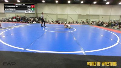 40 lbs Final - Jacob Espinosa, Team Speed vs Nick Steiner, POWA 9U