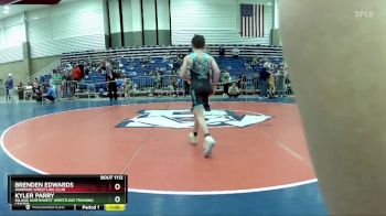 78 lbs Cons. Round 2 - Kyler Parry, Inland Northwest Wrestling Training Center vs Brenden Edwards, Warrior Wrestling Club