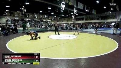 132 lbs Champ. Round 2 - Diego Gutierrez, Mira Mesa vs Daniel Benevides, Highland (Bakersfield)