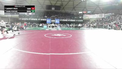 Boys 4A 215 lbs Cons. Semi - Jarrett Peck, Kamiakin vs Gabe Porter, Woodinville