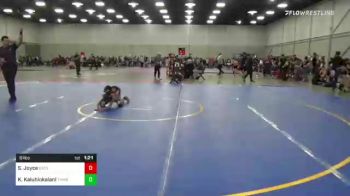 61 lbs Quarterfinal - Shiloh Joyce, East Coast Bandits vs Kysen Kaluhiokalani, Team Honey Badgers