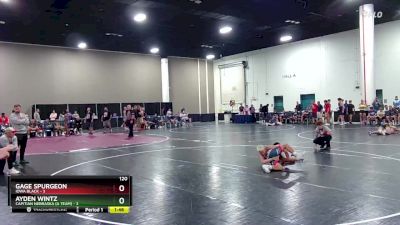 120 lbs Round 1 (8 Team) - Gage Spurgeon, Iowa Black vs Ayden Wintz, Capitian Nebraska (A Team)