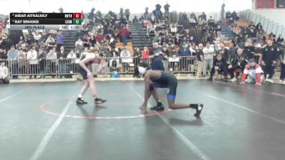 144 lbs 3rd Place - Aibar Aitkaliuly, Newton North vs Ray Mwangi, Leominster