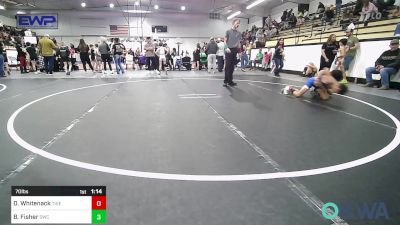 70 lbs Final - Donnie Whitenack, Tiger Trained Wrestling vs Beau Fisher, Salina Wrestling Club