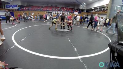 61 lbs 3rd Place - Dwaine Goldsberry, Weatherford Youth Wrestling vs Treble Castor, Woodward Youth Wrestling