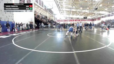 132 lbs Consi Of 8 #1 - Aiden Pimentel, Shawsheen vs Walter Pressey, Belmont
