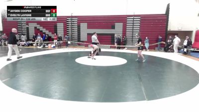 138 lbs Round Of 32 - Jayden Cooper, Derby/Oxford/Holy Cross vs Evelyn Lavigne, Daniel Hand