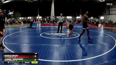 125 lbs Finals (4 Team) - Mateus Erazo, BLACKHAWK WC vs Gabriel Hernandez, CLINIC WRESTLING