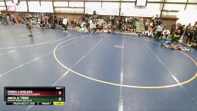 75 lbs Semifinal - Owen Loveless, Sanderson Wrestling Academy vs Nikolai Tibbs, Ravage Wrestling Club