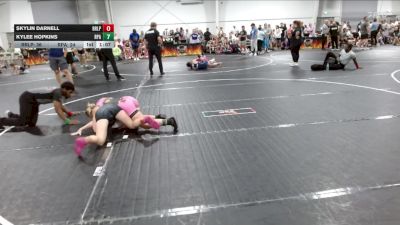 128 lbs Semis (4 Team) - Kylee Hopkins, RPA vs Skylin Darnell, R&R Ladies Purple