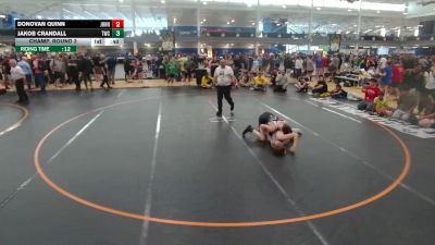 120 lbs Champ. Round 3 - Jakob Crandall, Tiger Wrestling Club vs Donovan Quinn, St. Johns