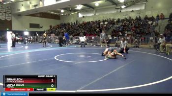 152 lbs Champ. Round 2 - Brian Leon, Eleanor Roosevelt vs Lopez Jacob, Yucaipa