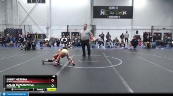 64 lbs Semis (4 Team) - Caleb Tsikerdanos, Warhawks vs Jimmy Messina, North Jersey Wrestling