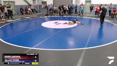 67 lbs Round 2 - Xavier Chapman, Mid Valley Wrestling Club vs William Moore, Chugach Eagles Wrestling Club