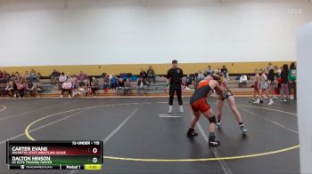 115 lbs Round 1 - Carter Evans, Palmetto State Wrestling Acade vs Dalton Hinson, KC Elite Training Center