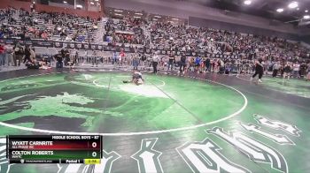 87 lbs Quarterfinal - Wyatt Carnrite, All-Phase WC vs Colton Roberts, INWTC