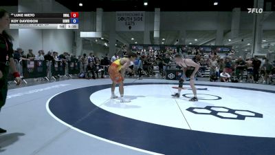 74 kg Champ. Rd Of 64 - Luke Nieto, Savage Wrestling Academy LlC vs Koy Davidson, Beaver Dam Wrestling Regional Training Center