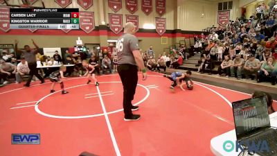 46 lbs Quarterfinal - Carsen Lacy, Miami vs Kingston Warrior, Wagoner Takedown Club