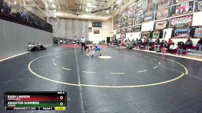 84-95 lbs Round 2 - Kingston Summers, Legend vs Kash Lawson, Castle View