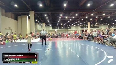 75 lbs Round 3 (6 Team) - Gaelan Whitworth, Gladiator WA vs Landon Wilbur, Predator WC