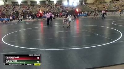 100 lbs Cons. Round 1 - Casen Moore, Eagle Talon vs Ayden Wise, Williamson Co Wrestling Club