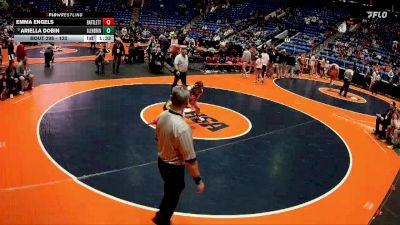 120 lbs Semifinal - Ariella Dobin, Northbrook (Glenbrook North) vs Emma Engels, Bartlett