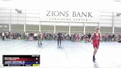 120 lbs 3rd Place Match - Peyton Hogan, Uintah Wrestling vs Joseph Whitford Jr., Sanderson Wrestling Academy