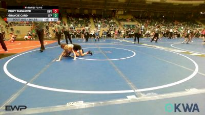 70 lbs Rr Rnd 1 - Emily Tarwater, Eufaula Ironheads Wrestling Club vs Graycie Card, Tulsa Blue T Panthers