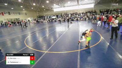 77 lbs Quarterfinal - Rhett Barnes, Star Valley Wrestling Club vs Aisea Tabakece, Sublime Wrestling Academy